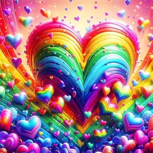 Regenbogen-Liebe Puzzle 300 Teile, Impossible Puzzles Erwachsene 300 Teile, Lernspiel Herausforderung Spielzeug, Farbenfrohes Legespiel für Home Dekoration Regenbogen-Liebe Puzzle 300 Teile, Impossible Puzzles Erwachsene 300 Teile, Lernspiel Herausforderung Spielzeug, Farbenfrohes Legespiel für Home Dekoration von Muaor