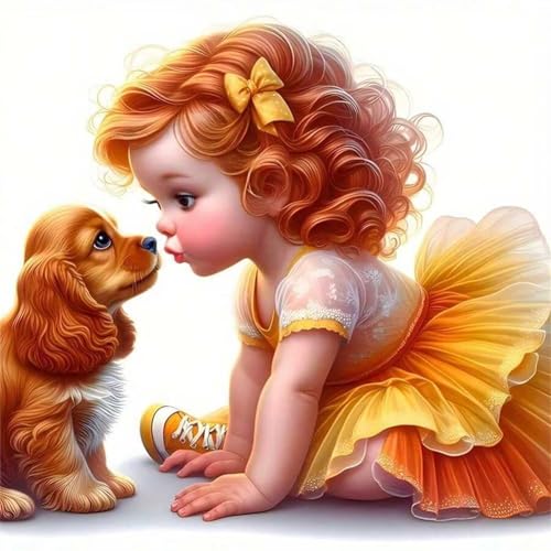 Rock Mädchen Hund Puzzle 90 Teile, Impossible Puzzles Erwachsene 90 Teile, Lernspiel Herausforderung Spielzeug, Farbenfrohes Legespiel für Home Dekoration von Muaor
