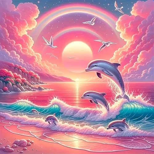Rosafarbener Seedelfin Puzzle 90 Teile, Impossible Puzzles Erwachsene 90 Teile, Lernspiel Herausforderung Spielzeug, Farbenfrohes Legespiel für Home Dekoration Rosafarbener Seedelfin Puzzle 90 Teile, Impossible Puzzles Erwachsene 90 Teile, Lernspiel Herausforderung Spielzeug, Farbenfrohes Legespiel für Home Dekoration von Muaor