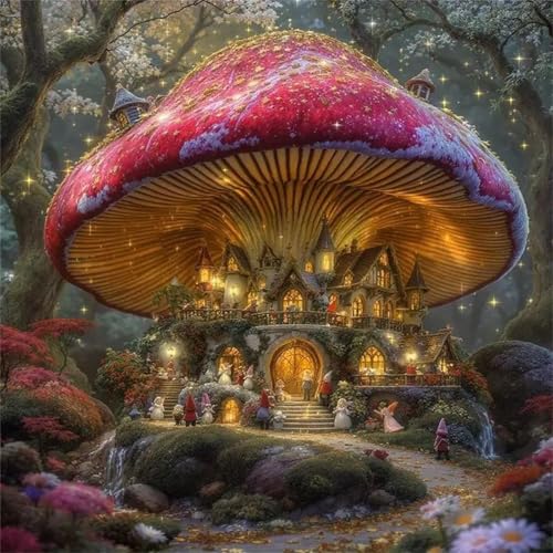 Rotpilz-Haus Puzzle 90 Teile, Impossible Puzzles Erwachsene 90 Teile, Lernspiel Herausforderung Spielzeug, Farbenfrohes Legespiel für Home Dekoration Rotpilz-Haus Puzzle 90 Teile, Impossible Puzzles Erwachsene 90 Teile, Lernspiel Herausforderung Spielzeug, Farbenfrohes Legespiel für Home Dekoration von Muaor