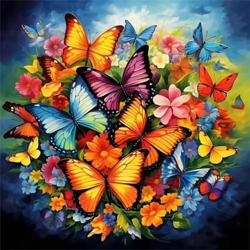 Schmetterlings-Strauß Puzzle 300 Teile, Impossible Puzzles Erwachsene 300 Teile, Lernspiel Herausforderung Spielzeug, Farbenfrohes Legespiel für Home Dekoration Schmetterlings-Strauß Puzzle 300 Teile, Impossible Puzzles Erwachsene 300 Teile, Lernspiel Herausforderung Spielzeug, Farbenfrohes Legespiel für Home Dekoration von Muaor
