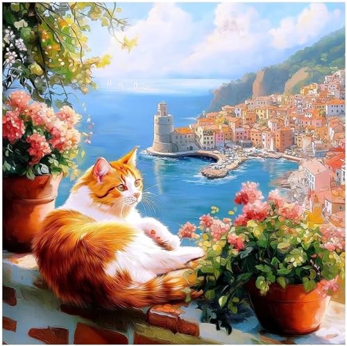 Stadtkatze am Meer Puzzle 90 Teile, Impossible Puzzles Erwachsene 90 Teile, Lernspiel Herausforderung Spielzeug, Farbenfrohes Legespiel für Home Dekoration Stadtkatze am Meer Puzzle 90 Teile, Impossible Puzzles Erwachsene 90 Teile, Lernspiel Herausforderung Spielzeug, Farbenfrohes Legespiel für Home Dekoration von Muaor