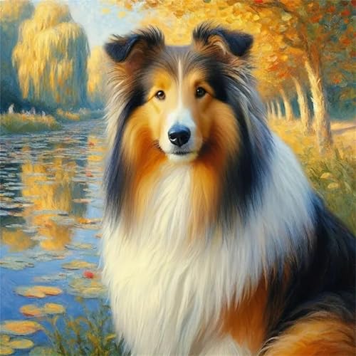 Teichbaum Hund Puzzle 90 Teile, Impossible Puzzles Erwachsene 90 Teile, Lernspiel Herausforderung Spielzeug, Farbenfrohes Legespiel für Home Dekoration von Muaor