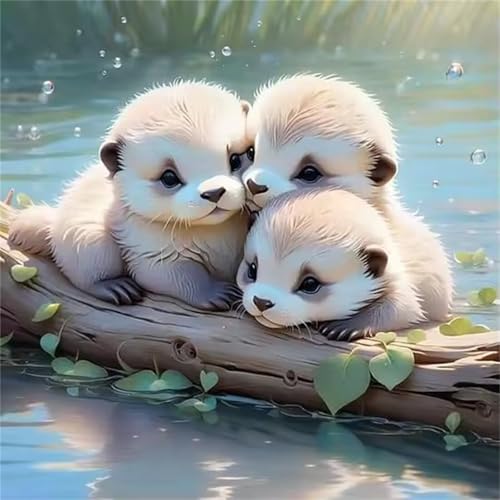 Tiere Fischotter Puzzle 300 Teile, Impossible Puzzles Erwachsene 300 Teile, Lernspiel Herausforderung Spielzeug, Farbenfrohes Legespiel für Home Dekoration von Muaor
