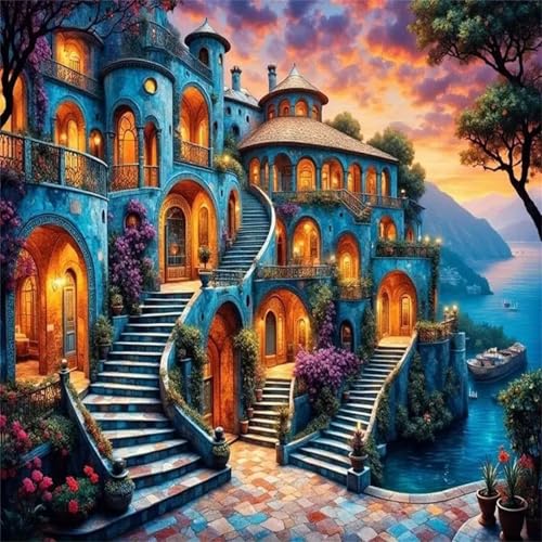 Urbanes Ferienhaus Meer Puzzle 90 Teile, Impossible Puzzles Erwachsene 90 Teile, Lernspiel Herausforderung Spielzeug, Farbenfrohes Legespiel für Home Dekoration Urbanes Ferienhaus Meer Puzzle 90 Teile, Impossible Puzzles Erwachsene 90 Teile, Lernspiel Herausforderung Spielzeug, Farbenfrohes Legespiel für Home Dekoration von Muaor