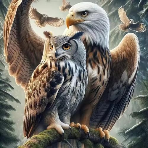Wald-Uhu Puzzle 90 Teile, Impossible Puzzles Erwachsene 90 Teile, Lernspiel Herausforderung Spielzeug, Farbenfrohes Legespiel für Home Dekoration Wald-Uhu Puzzle 90 Teile, Impossible Puzzles Erwachsene 90 Teile, Lernspiel Herausforderung Spielzeug, Farbenfrohes Legespiel für Home Dekoration von Muaor