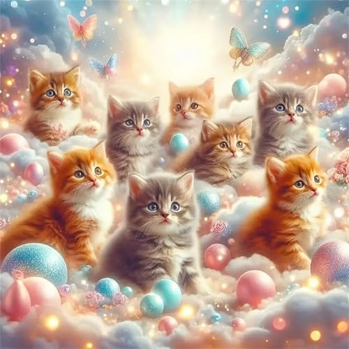 Weiße Wolkenkatze Puzzle 300 Teile, Impossible Puzzles Erwachsene 300 Teile, Lernspiel Herausforderung Spielzeug, Farbenfrohes Legespiel für Home Dekoration Weiße Wolkenkatze Puzzle 300 Teile, Impossible Puzzles Erwachsene 300 Teile, Lernspiel Herausforderung Spielzeug, Farbenfrohes Legespiel für Home Dekoration von Muaor