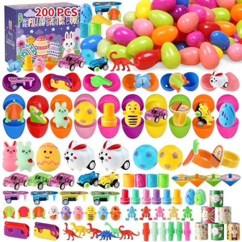 Mubatop 200pcs Bulk Ostereier mit Spielzeug vorgefüllte Ostereier, Ostereier jagd Party Supplies, Basket Stuffers & Klassenzimmer Preise Ostern Spielzeug & Party Favors Mubatop 200pcs Bulk Ostereier mit Spielzeug vorgefüllte Ostereier, Ostereier jagd Party Supplies, Basket Stuffers & Klassenzimmer Preise Ostern Spielzeug & Party Favors von Mubatop