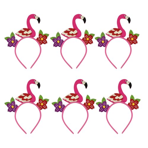 Mucee Hawaiianische Haarbänder für Damen und Mädchen, tropisches Luau-Party-Zubehör mit Ananas, Flamingo und Papagei, für Sommer, Strand, für Junggesellinnenabschied, Festivals, Geburtstage, 6 Stück Mucee Hawaiianische Haarbänder für Damen und Mädchen, tropisches Luau-Party-Zubehör mit Ananas, Flamingo und Papagei, für Sommer, Strand, für Junggesellinnenabschied, Festivals, Geburtstage, 6 Stück von Mucee