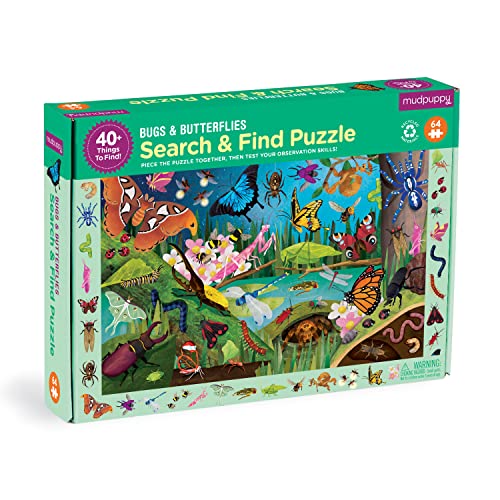 Bugs & Butterflies 64 Piece Search & Find Puzzle von MudPuppy