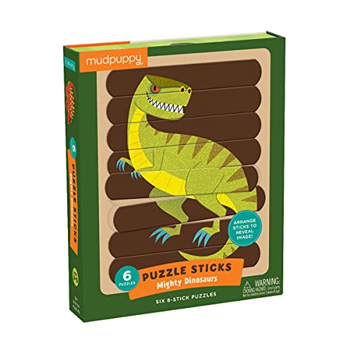 Mighty Dinosaurs Puzzle Sticks: Six 8-Stick Puzzles von MudPuppy