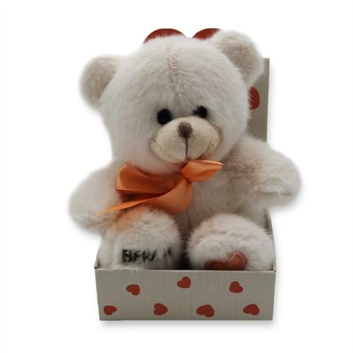 Berlin Plüsch Teddy Bär mit Schleife 13cm Stofftier in Box weiß Berlin Plüsch Teddy Bär mit Schleife 13cm Stofftier in Box weiß von Muddastadt