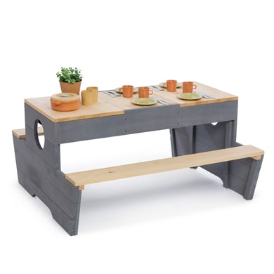 MUDDY BUDDY® Spieltisch "Creator", natur-wolkengrau von Muddy Buddy