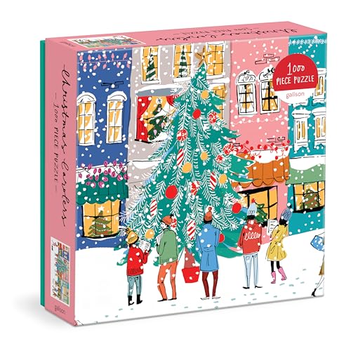 Galison Mudpuppy 735356858 Christmas Carolers Square Boxed 1000 Piece Puzzle von Galison