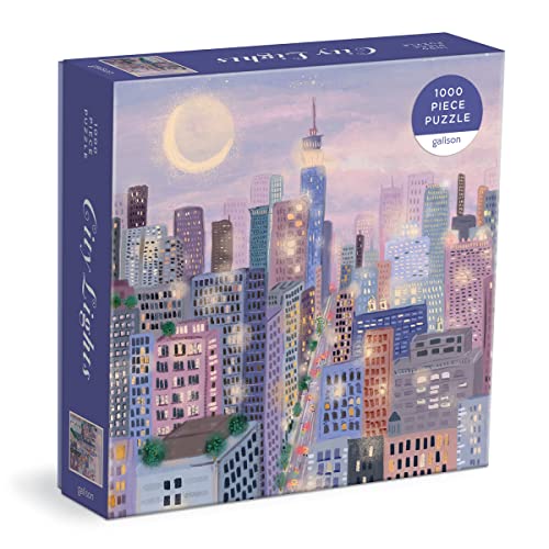 Galison 9780735371675 City Lights Jigsaw Puzzle, Multicoloured, 1000 Pieces von Galison