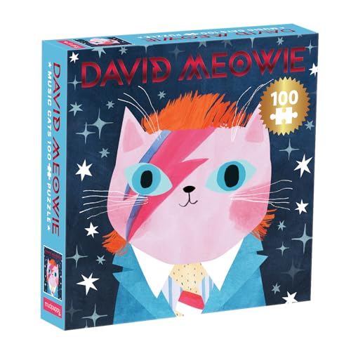 David Meowie Music Cats Puzzle: 100 Pieces von Mudpuppy