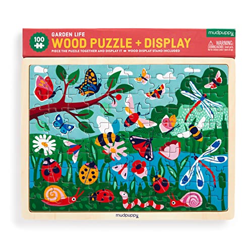Garden Life 100 Piece Wood Puzzle + Display Garden Life 100 Piece Wood Puzzle + Display von Mudpuppy Press
