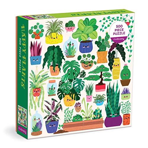 Mudpuppy 9780735376762 Happy Plants 500 Piece Family Puzzle 500-teiliges Familienpuzzle, Mehrfarbig, One Size Mudpuppy 9780735376762 Happy Plants 500 Piece Family Puzzle 500-teiliges Familienpuzzle, Mehrfarbig, One Size von MudPuppy