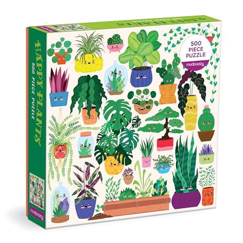Happy Plants 500 Piece Family Puzzle von MudPuppy