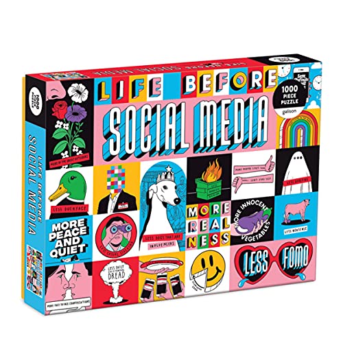 Life Before Social Media 1000 Piece Puzzle von Mudpuppy Press