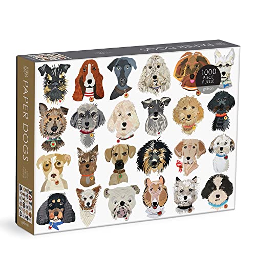 Galison 9780735371941 Paper Dogs Jigsaw Puzzle, Multicoloured, 1000 Pieces Galison 9780735371941 Paper Dogs Jigsaw Puzzle, Multicoloured, 1000 Pieces von Galison