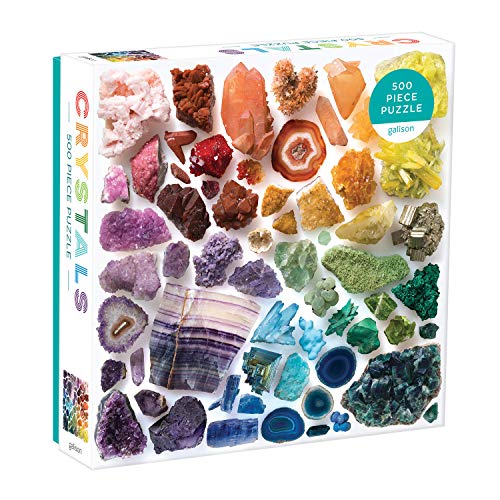 Galison Mudpuppy- Rainbow Crystals 500 Piece Puzzle, 735362718 von Galison