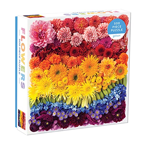 Rainbow Summer Flowers 500 Piece Puzzle von Galison
