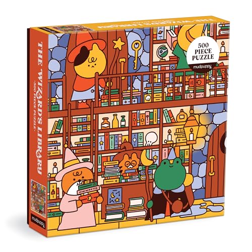 The Wizard's Library 500 Piece Family Puzzle von Mudpuppy Press