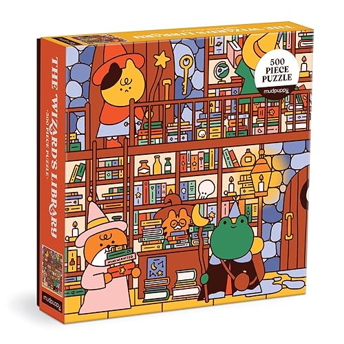 The Wizard's Library 500 Piece Family Puzzle von Mudpuppy Press