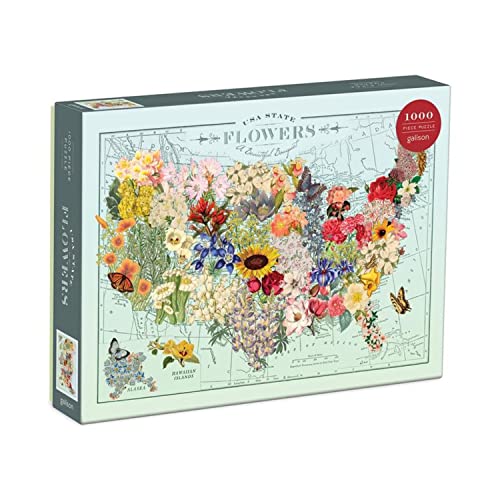 Wendy Gold USA State Flowers 1000 Piece Puzzle Wendy Gold USA State Flowers 1000 Piece Puzzle von Galison