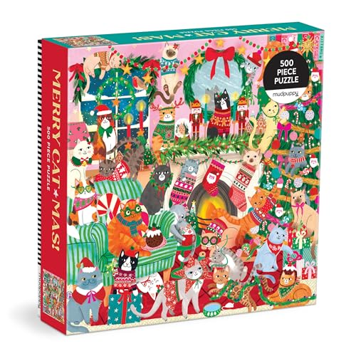 Merry Catmas!: 500 Piece Family Puzzle Merry Catmas!: 500 Piece Family Puzzle von Mudpuppy