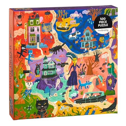 Welcome to Spooky Town Family Puzzle: 500 Pieces Welcome to Spooky Town Family Puzzle: 500 Pieces von Galison