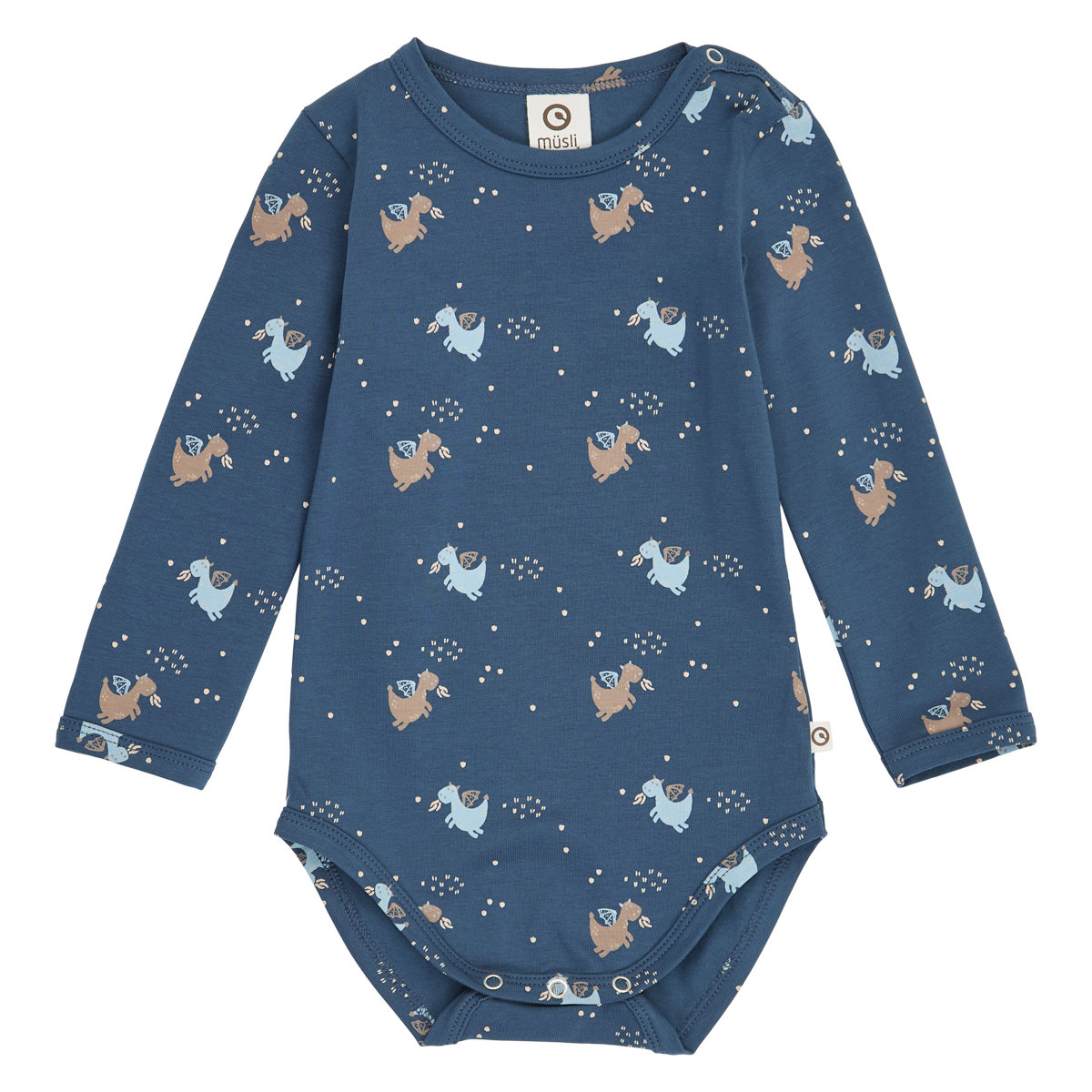 Müsli by green Cotton - Body "kleiner Drache" baby navy 92 Müsli by green Cotton - Body "kleiner Drache" baby navy 92 von Müsli by green Cotton