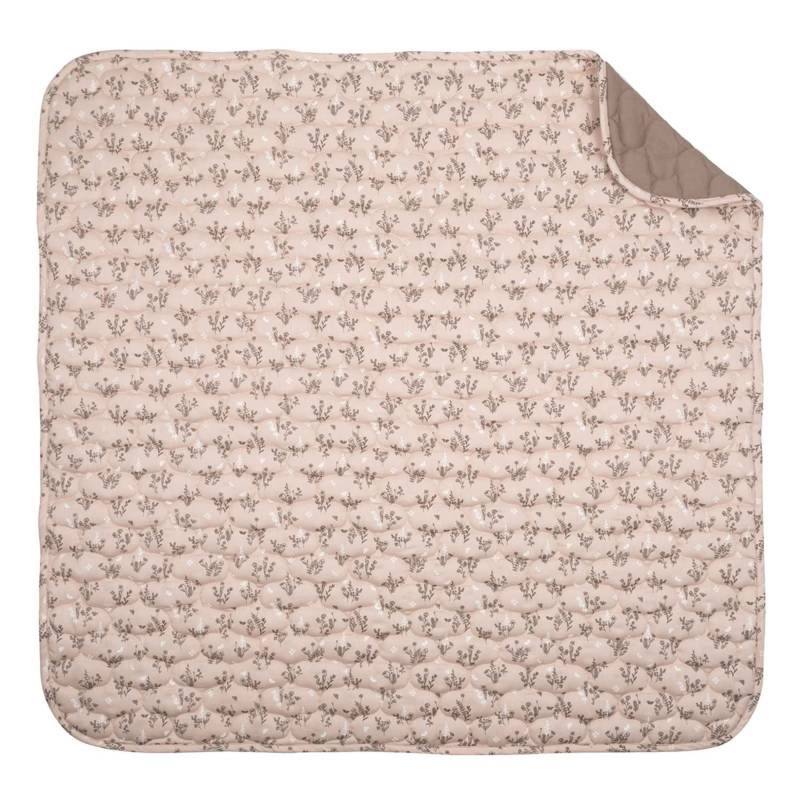 Müsli by green Cotton - Krabbeldecke „Flora“ 90x90 cm altrosa von Müsli by green Cotton