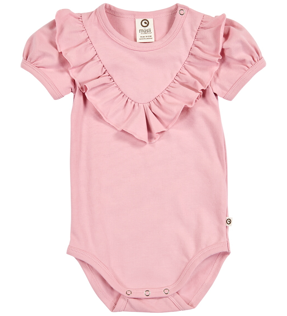 Müsli Body k/ä - Cozy Ich Frill Lace - Nektar - Müsli - 1½ Jahre (86) - Body K/Ä von Müsli