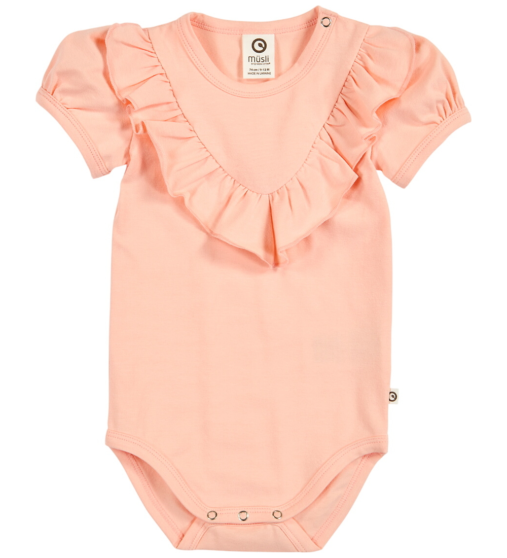Müsli Body k/ä - Cozy Ich Frill - Peach - Müsli - 74 - Body K/Ä Müsli Body k/ä - Cozy Ich Frill - Peach - Müsli - 74 - Body K/Ä von Müsli
