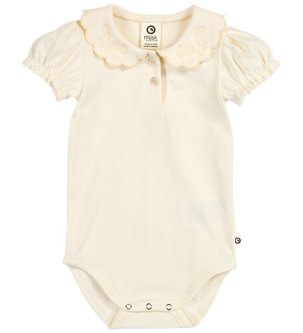 Müsli Body k/ä - Cozy Me Collar Puff - Tofu - Müsli - 1 Jahr (80) - Body K/Ä von Müsli