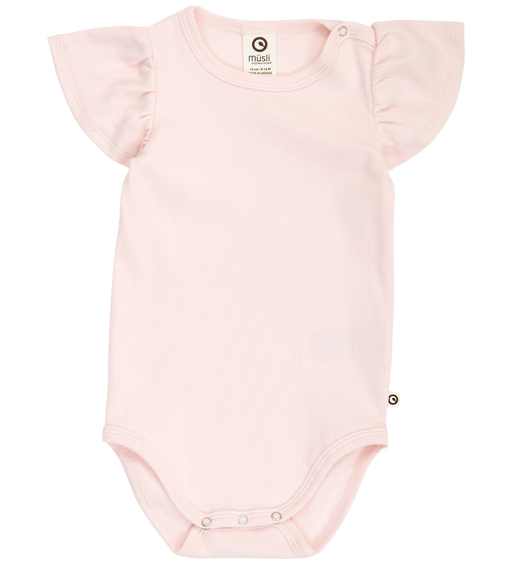 Müsli Body k/ä - Rib - Cozy Ich Frill - Primrose - Müsli - 1 Jahr (80) - Body K/Ä von Müsli