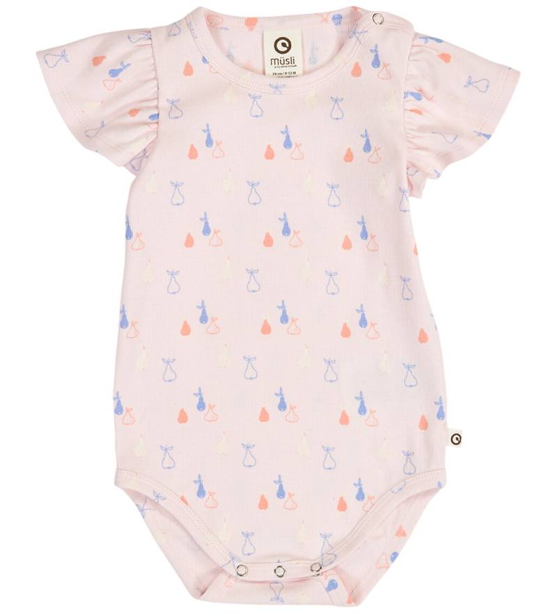 Müsli Body k/ä - Rib - Picknick Frill - Primrose/Shell Blue/Tofu - Müsli - 1½ Jahre (86) - Body K/Ä von Müsli