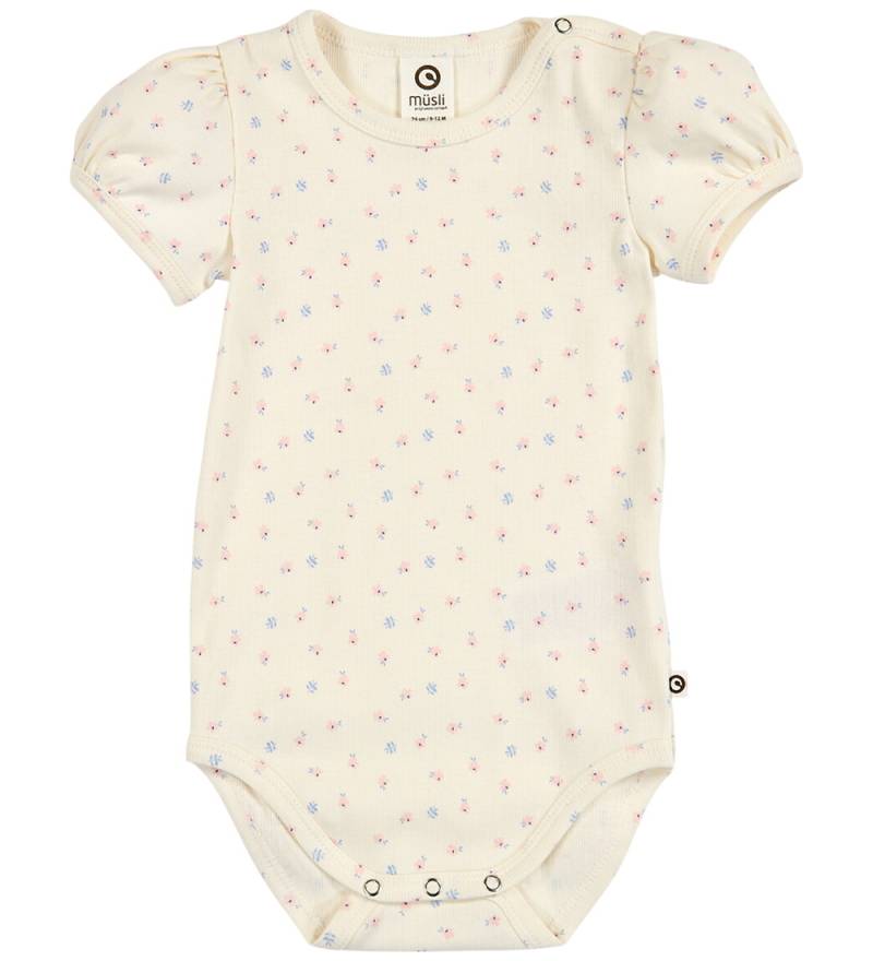 Müsli Body k/ä - Rib - Spring Puff - Tofu/Nektar/Shell Blue - Müsli - 1½ Jahre (86) - Body K/Ä von Müsli
