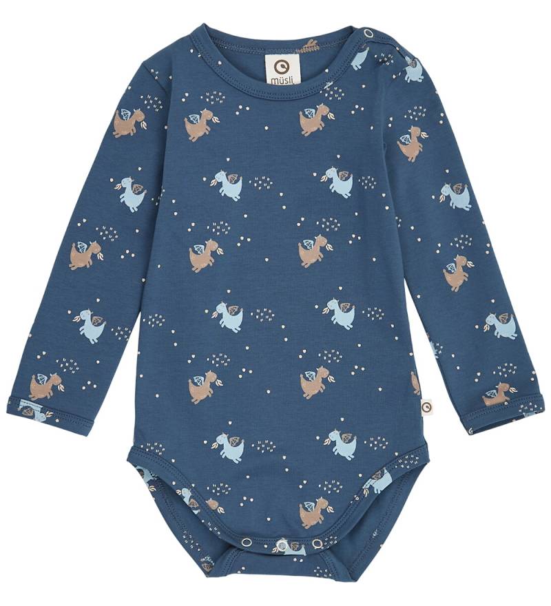 Müsli Body l/ä - Bilderbuch - Navy/Soft Blue/Walnuss - Müsli - 68 - Body L/Ä Müsli Body l/ä - Bilderbuch - Navy/Soft Blue/Walnuss - Müsli - 68 - Body L/Ä von Müsli