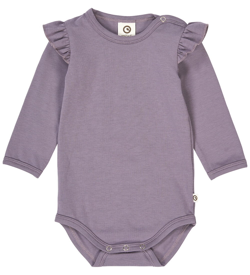 Müsli Body l/ä - Cozy Ich Frill - Lilac Nebel - Müsli - 1½ Jahre (86) - Body L/Ä von Müsli