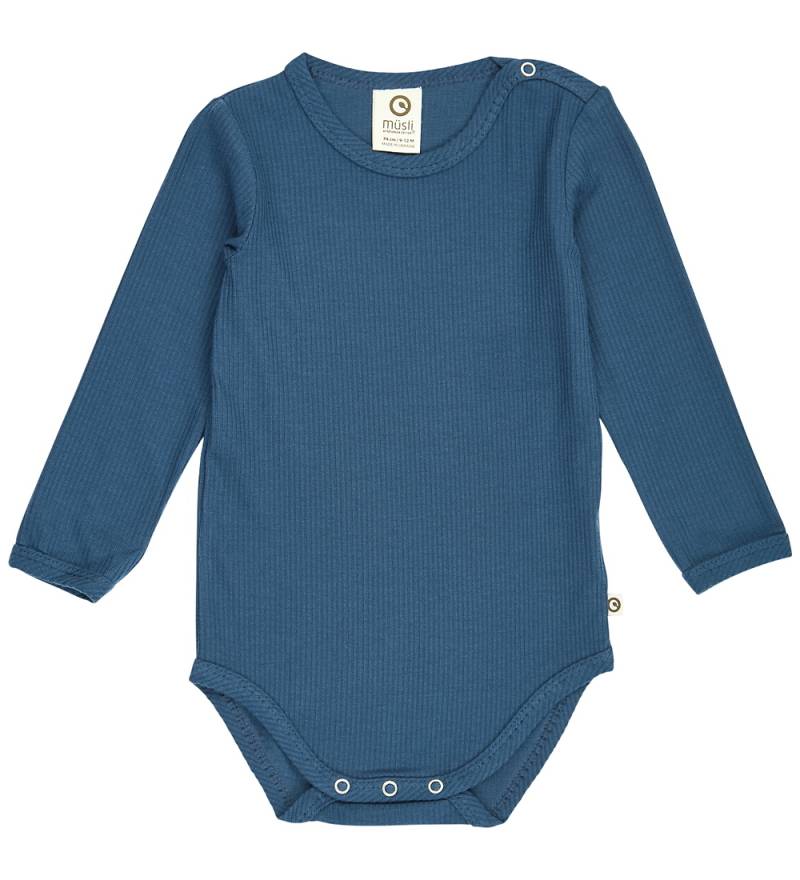 Müsli Body l/ä - Rib/Modal - Sanft - Navy - Müsli - 1½ Jahre (86) - Body L/Ä von Müsli