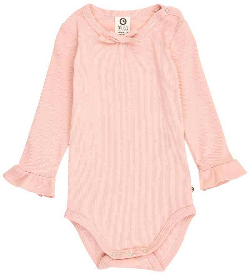 Müsli Body l/ä - Rib - Cozy Ich Frill - Blush - Müsli - 62 - Body L/Ä Müsli Body l/ä - Rib - Cozy Ich Frill - Blush - Müsli - 62 - Body L/Ä von Müsli