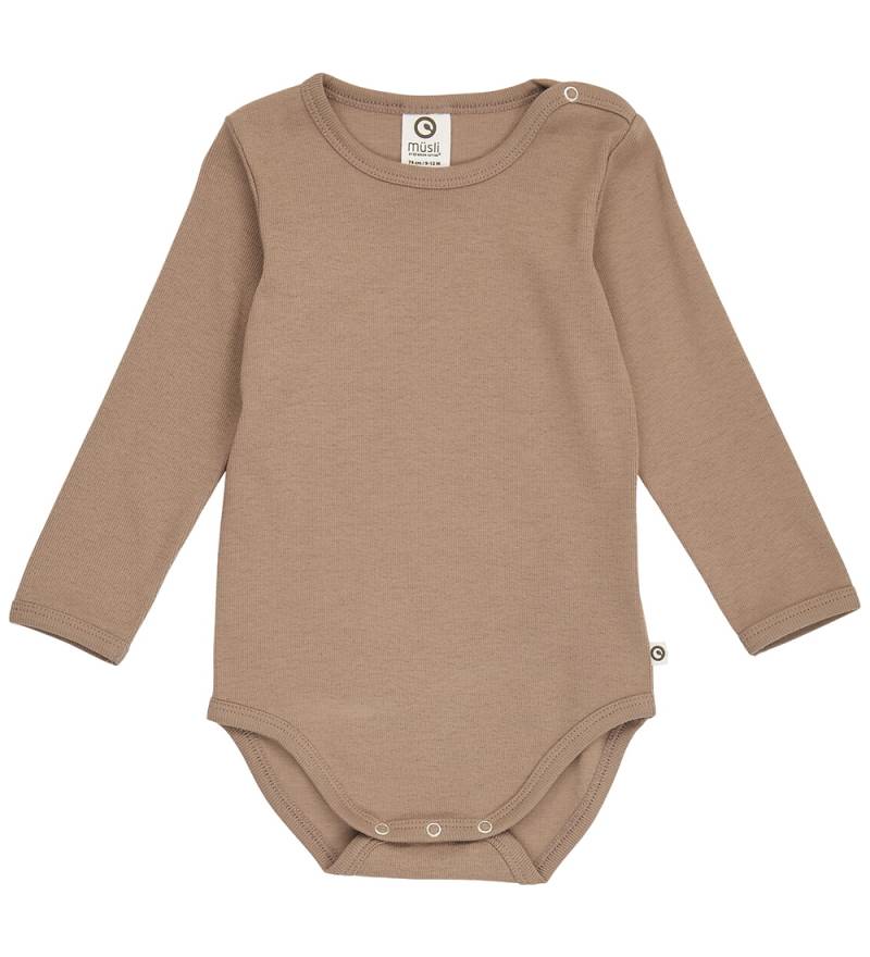 Müsli Body l/ä - Rib - Cozy Ich - Walnuss - Müsli - 62 - Body L/Ä Müsli Body l/ä - Rib - Cozy Ich - Walnuss - Müsli - 62 - Body L/Ä von Müsli