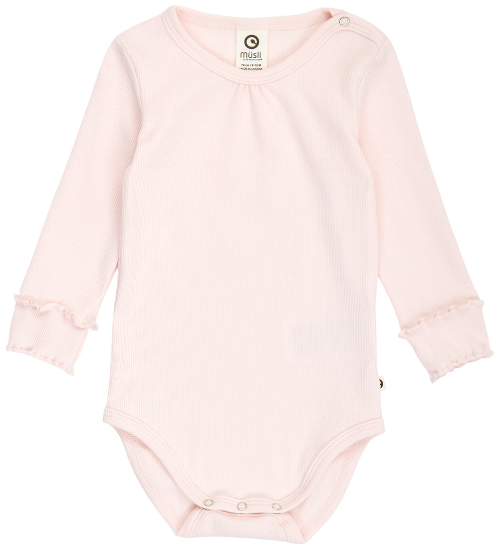 Müsli Body l/ä - Rib - Cozy Me Deco - Primrose - Müsli - 68 - Body L/Ä von Müsli