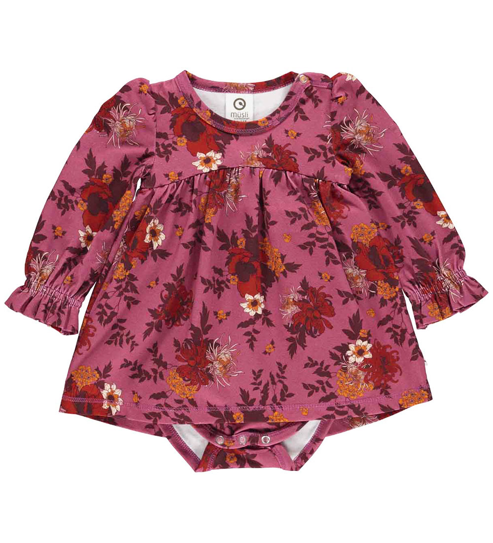 Müsli Bodykleid l/ä - Bloomy - Boysenberry/Fig/Berry Ed - Müsli - 1 Jahr (80) - Body L/Ä von Müsli