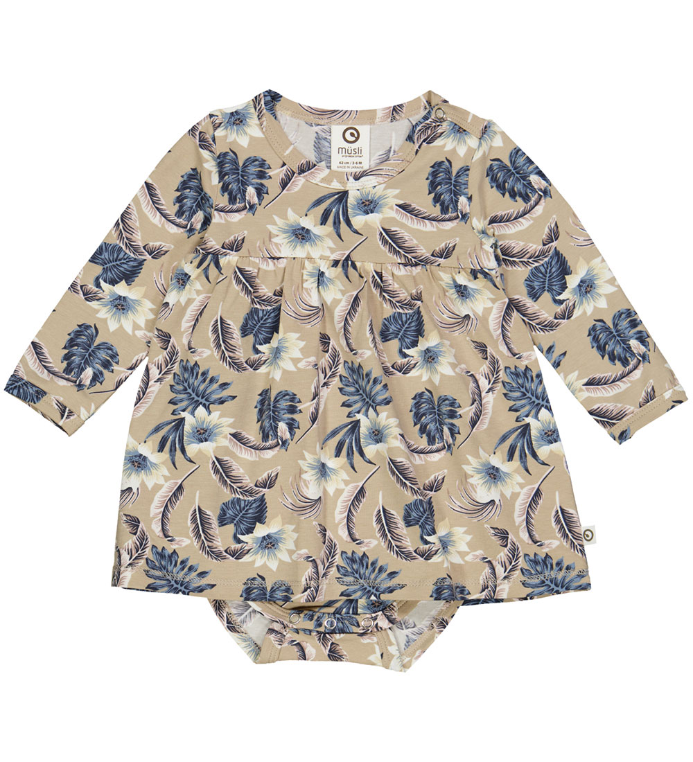 Müsli Bodykleid l/ä - Lily - Kaschmir/Mary/Nacht Blue - Müsli - 2 Jahre (92) - Body L/Ä von Müsli