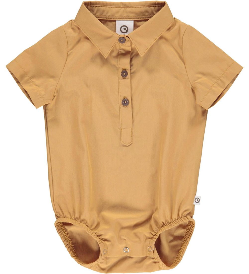 Müsli Hemdbody k/ä - Poplin - Zimt - Müsli - 1 Jahr (80) - Body K/Ä von Müsli