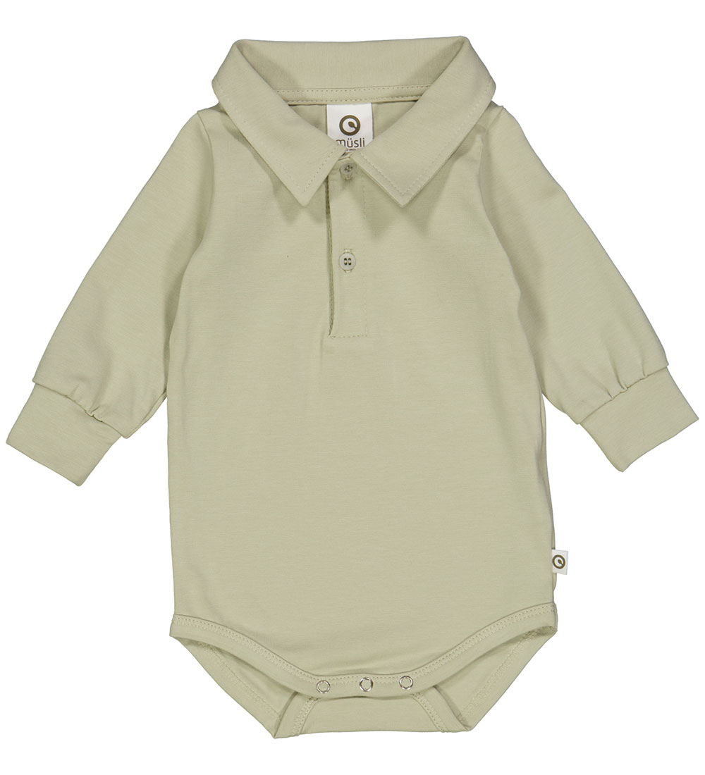Müsli Hemdbody l/ä - Cozy Ich - Desert Green - Müsli - 1 Jahr (80) - Body L/Ä von Müsli
